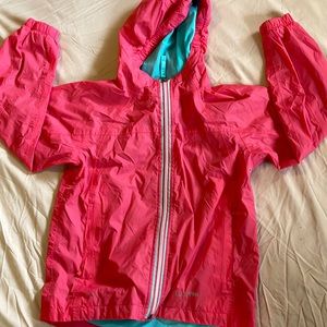 L.L bean pink raincoat size 8
